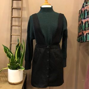 Black Skirt Overalls ✌🏼